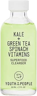 Superfood Cleanser, Enriched with Kale + Green Tea + Spinach, pH-Balanced Face Wash for All Skin Types, Gentle Skin Cleanser & Makeup Remover