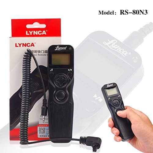 IMZ Digital Timer Remote Shutter Release Cord (Replacement for RS-80N3) for Canon EOS-1V,EOS-3,EOS-D2000,D30,D60,1D,1Ds,EOS-1D Mark II,III,IV EOS-1Ds Mark II,III,EOS-10D,20D,30D,40D, 50D,5D