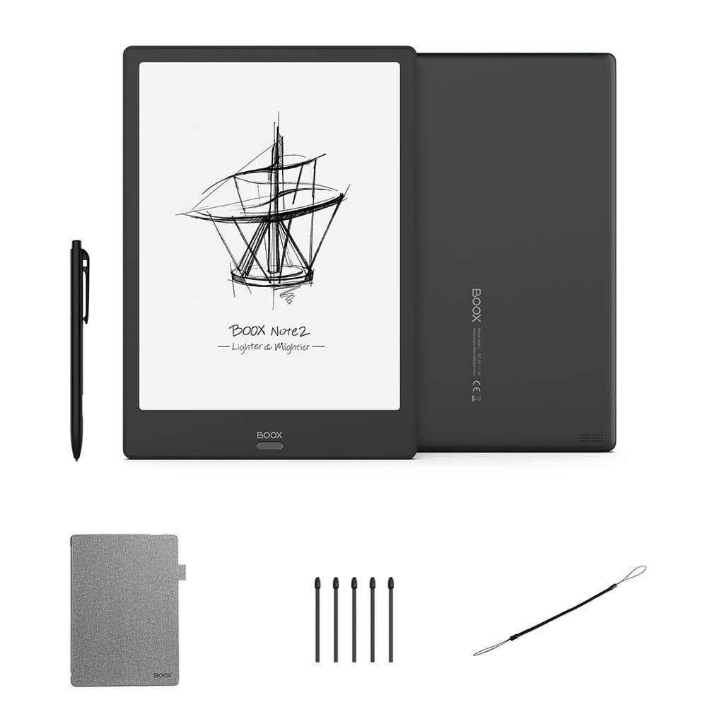 BOOX Note2 10.3" E-ink Tablet Set, Android 9.0 E-ink 64GB OTG Frontlight Fingerprint Recognition WiFi BT, with cover