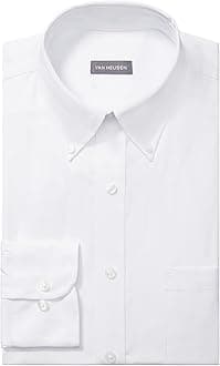 Men's Dress Shirt Regular Fit Pinpoint Solid
