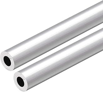 uxcell 6063 Aluminum Round Tube, 300mm Length 13mm OD 7mm Inner Dia Seamless Aluminum Straight Tubing 2 Pcs