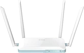 D-Link G403/B EAGLE PRO AI N300 4G Smart Router with 4G Download Up to 150Mbps, Wi-Fi N300, AI Wi-Fi Optimiser, Fast Ethernet LAN Ports, 4G/WAN Failover, WPA3, Unlocked for All Networks.