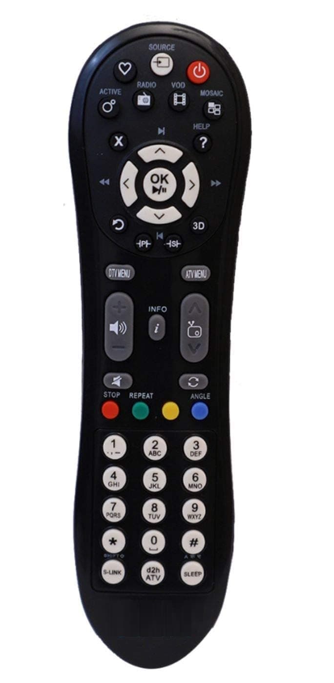HDF DTH Remote Control Compatible for LCD, Videocon DTH DDB Set Top Box DTH | Set Top Box Remote No. 10 - Please Match The Image with Your Old Remote