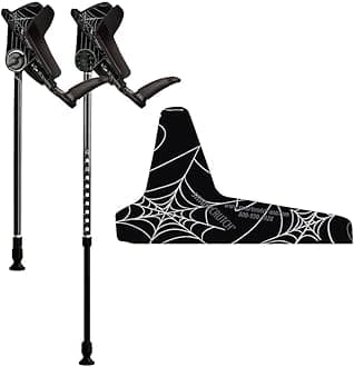 smartCRUTCH Local Artist Series Ergonomic Custom Forearm Crutches for Adults, Multiple Colors, Adjustable Forearm Rotates 15-90 Degrees - Heights 5'4" to 5'9" - 265 lbs Non Weight Bearing