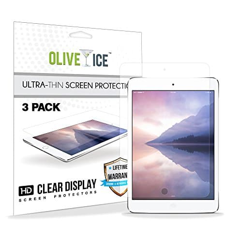 [3 Pack] iPad Air 2 Screen Protector, OliveIce Scratchproof Bubble Free Anti-Fingerprint High Definition (HD) Edge to Edge ULTRA CLEAR Screen Protectors for Apple iPad Air 1/ iPad Air 2/ iPad Pro 9.7"