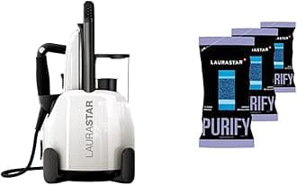 Laurastar 000.0803.511 Steam Generator, Aluminum, 2200 W, Pure White & 302.7800.898 Anti-Scale Granules Refill, Silver, No Color