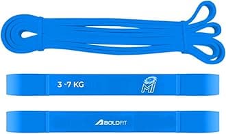 Mumbai Indians (MI) Official Merchandise Heavy Resistance Band for Workout Exercise & Stretching Pull Up Bands for Home Exercise for Gym Men & Women Resistance Bands Loop, Toning Bands Blue (3-7 Kg)