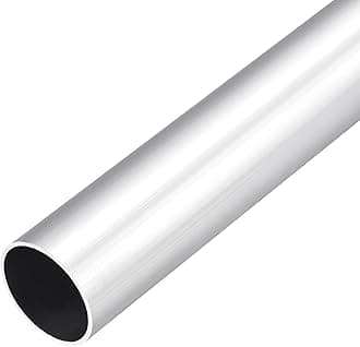 DMiotech (30mm OD x 27mm ID) 6063 Aluminum Round Tube 300mm Length Industry Metal Tubing for Machinery Frame Construction DIY Projects