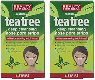 BEAUTY FORMULAS TEA TREE NOSE PORE STRIPS (Pack of 2)