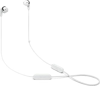 – JBL TUNE 215BT - Wireless earbud headphones with Bluetooth 5.0, built-in microphone, and 16 hour battery life, in white