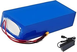 72V Lithium Ion E-Bike Battery Pack - 30Ah, Built-in BMS, Charger Included, Compatible with 200-1600W Electric Bicycle Motor, 20S4P Configuration