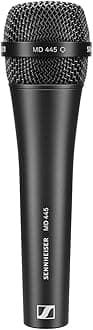 Sennheiser Pro Audio Vocal Dynamic Microphone (MD 445),Black
