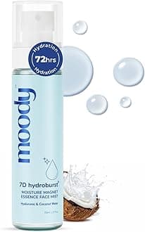 7D Hydro Burst Hydrating Face Mist & Toner with Hyaluronic & Coconut Water |Face Mist for Soothing And Pore Tightening |Alcohol-Free Toner for Glowing Skin |100% Vegan | 72 Hour Hydration,110ml