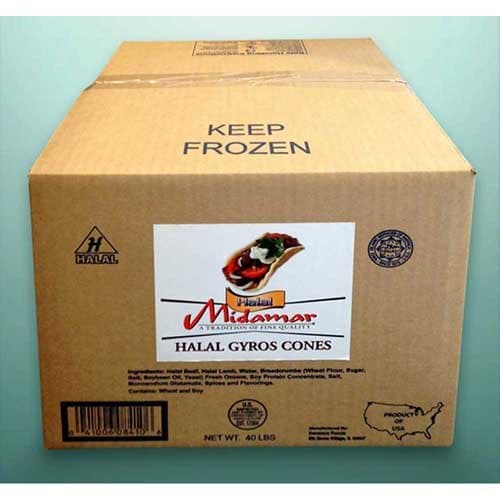 Devanco Halal Gyro Cones, 10 Pound -- 4 per case.