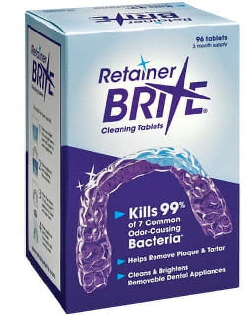 Retainer Brite Cleaning Tablets - 96 Tablets (New formulation)
