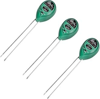 iPower 3-in-1 Soil Moisture/pH/Light Meter, Soil Test kit for Indoor & Outdoor Use, Suitable for House Plants, Garden, Lawn, Farm, 3 Pack
