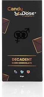 Candy Dose Chocolate Sensual Dark Chocolate for Men & Women – Mood-Boosting Indulgence for Romance, Love & Shared Moments (50 Gram) (Pack Of 3) Luxurious Flavour Chocolate Ideal For Men & Women, Vegetarian And Gluten-Free Delights