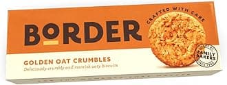 Border Biscuit Golden Oat Crumble - Made with Rolled Oats & Natural Ingredients - Deliciously Crunchy Oat - Perfect Food Gift for Biscuit Lovers - Pack of 2 x 135g