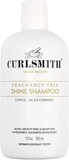 Curlsmith - Shine Shampoo, Gentle, Sensitive, Fragrance Free Cleanser for All Curl and Hair Types, Vegan (12 fl oz)