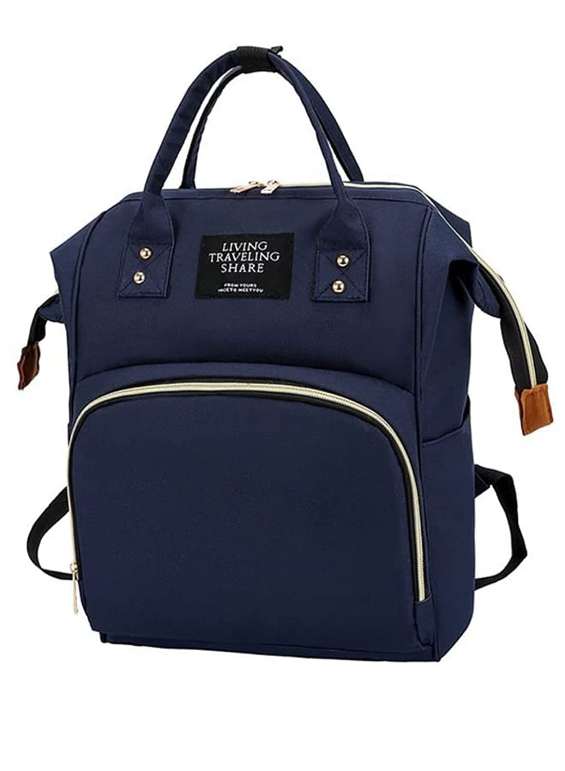 Rayking 7 pcs Diaper Bag Multi-Function Waterproof Travel Backpack Nappy Bags for Baby Care, Large Capacity, Stylish and Durable, Navy Blue