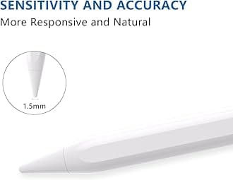 Stylus Pen for Touch Screen, 10Mins Fast Charge Active Pencil Compatible with iPhone Samsung Lenovo iOS/Android and Other Tablets, Smart Digital Universal Stylus Pen for Android, White