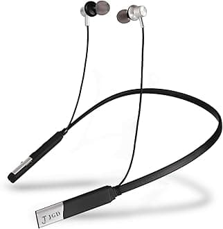 JGD Boom Z1 Bluetooth 5.0 Neckband with Up to 25 Hours Playtime and Hi-Fi Stereo Sound in Ear Neckband, Magnetic earpiece,Voice Assistant with Mic (Matte Black)