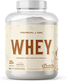Primeval Labs Pure Whey Protein Concentrate | Muscle Growth & Recovery | Easy to Mix Formula | Horchata | 60 Servings