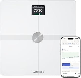 Body Smart - Accurate Scale for Body Weight and Fat Percentage, Body Composition Wi-Fi and Bluetooth Weight Scale, Baby Weight Scale, Smart Scale Apple Health Compatible, Bathroom Scale