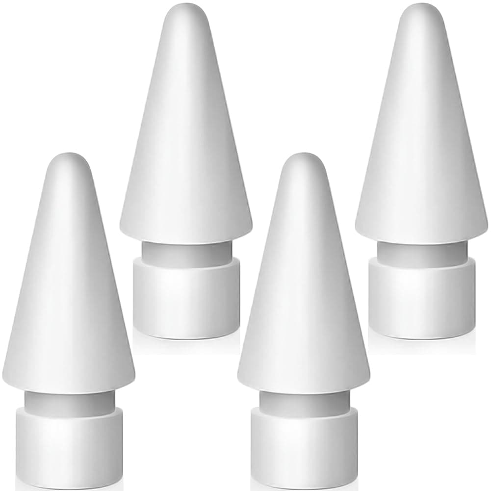 Replacement Tips for Apple Pencil 2nd Generation/ 1st Generation tips, iPencil Nibs Accessories for iPad Pro Pencil 2/1 Gen(4 Pack)