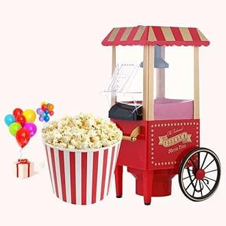 1200W Electric Popcorn Maker Machine Home Hot Tabletop Party Kids Snack Tool-1 pcs