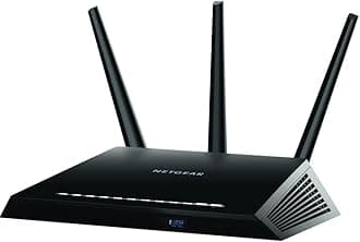 NETGEARNighthawk Smart Wi-Fi Router (R7000-100NAS) - AC1900 Wireless Speed (Up to 1900 Mbps) | Up to 1800 Sq Ft Coverage & 30 Devices | 4 x 1G Ethernet and 2 USB Ports | Armor Security