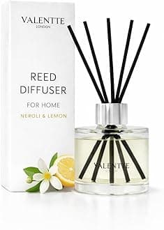 Reed Diffuser - White Neroli & Lemon Scent | Essential Oil Aroma for Home | 100 ml