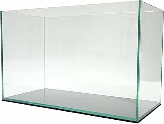 10 Gallon Rimless Aquarium, Clear Glass, Ultra Clear Sealant Fish Tank, 5mm Thick with Dense Leveling Mat for Freshwater/Marine, Home or Office Decor (20.07"x9.84"x12.60")