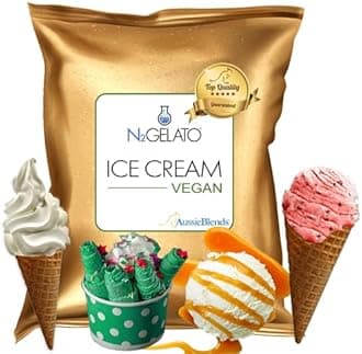 AussieBlends Vegan Ice Cream Mix for Soft Serve, Rolled Ice Cream, Gelato, Liquid Nitrogen Ice Cream, Hard Ice Cream, and Scooped Ice Cream, 1-Pack