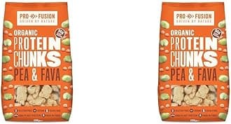 Profusion Organic Vegan Pea and Fava Protein Chunks 125g (Pack of 2)