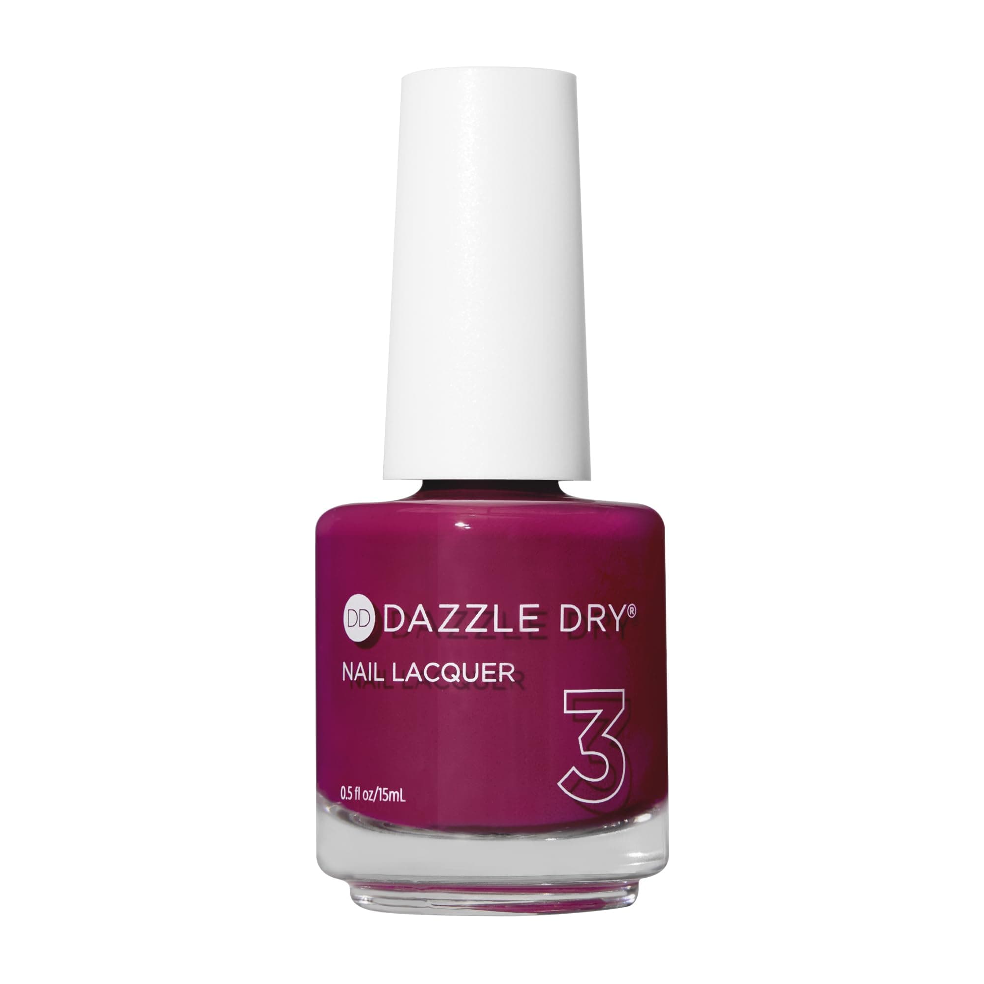 Nail Lacquer (Step 3) - Raspberry Rush - A raspberry with purple undertones. Full coverage cream. (0.5 fl oz)