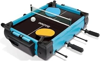 Playwell Innov8 Multi-Table Game Set, 5-in-1 Sports Games, Football, Billiards, Hockey, Basketball, Table Tennis, 43cm x 30cm x 25cm, for Ages 5+