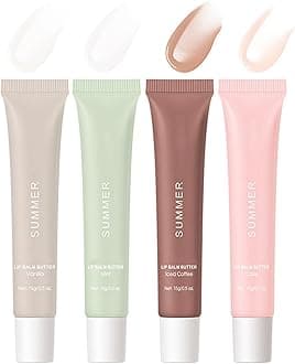 Summer 4Pack Special Lip Balms,Summer Day On Friday Lip Balms,Ultra-hydrating nourishing lip treatment with natural ingredients including shea butter and olive butter to soothe and soften dry lips