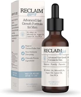 RU58841 + MINOXIDIL (60ml) Hair Growth Support Serum – Promotes Thicker, Fuller Hair with Natural Hydrating Oils