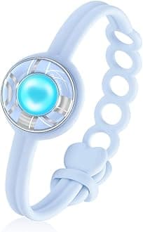 TOTWOO Single Touch Bracelets for Couples, Light up & Vibration for Love Couples | Long Distance Relationship Gifts for Girlfriend, Mother-Daughter, Sisters Bluetooth APP Set Up Pairing Jewelry