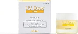 Brinton UV Doux Lip Balm SPF40 | Hydrates and Protects Lips with Almond Oil, Olive Oil and Vitamin E