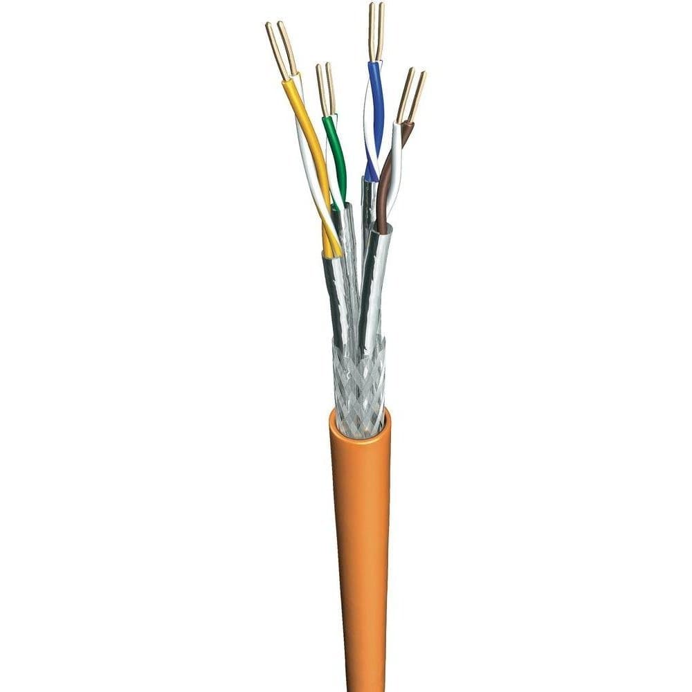 DRAKA Patch Cable CAT7 / Network / Data Cable Orange, 50 M, UC900, 0,85 per metre