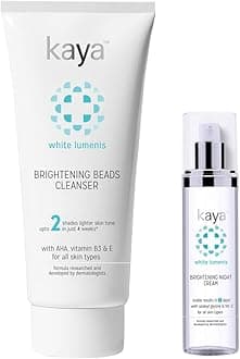 Kaya Clinic Brightening Night Cream, 50ml and Kaya Clinic Brightening Beads Cleanser, 100ml