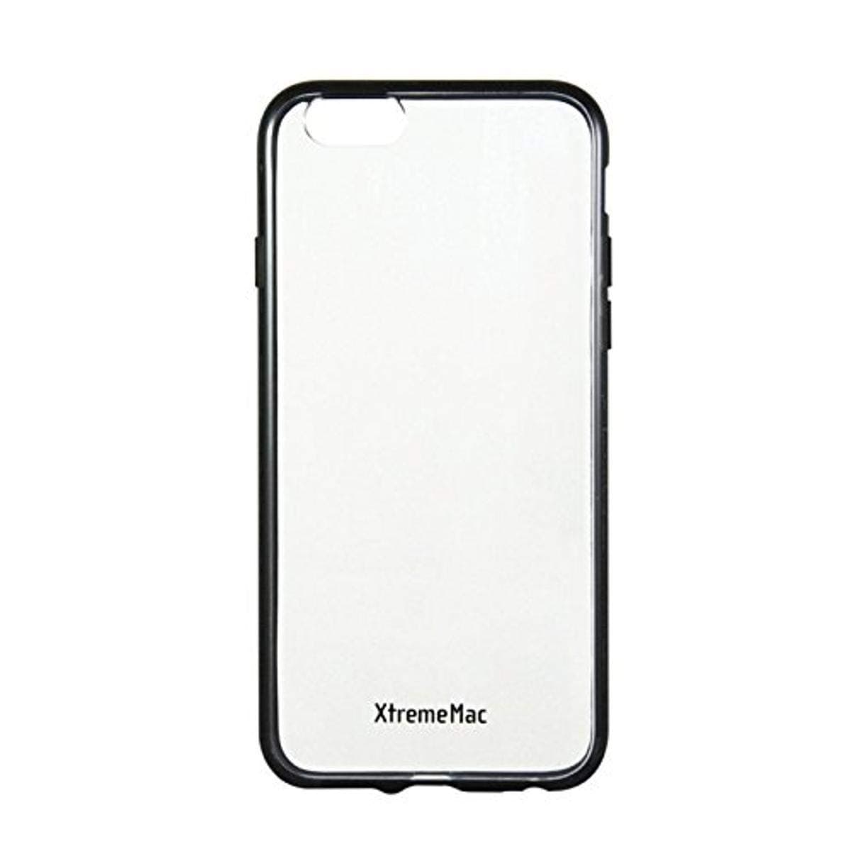 XtremeMac Soft Grip Back Clear Case iPhone6 ​​Microshield Accent Black Ipp-MA6-13