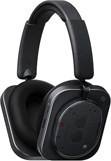 Nothing Headphone(1) Hybrid Active Noise Cancelling Headphones, Wireless Over-Ear Headphones with 6 Mics, Personalized Space Audio, Tuned by KEF, Up to 80 Hours Playback Bluetooth Headset Black