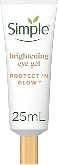 Simple Protect 'n' Glow Brightening Eye Gel Reduces Dark Circles and Relieves Screen-Stressed, Tired Eyes for Sensitive Skin 25 ml