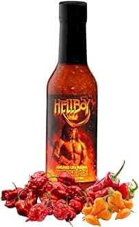 HELLBOY ANUNG UN RAMA Hot Sauce, Officially Licensed Hellboy 2019 Movie Hot Sauce “Anung un Rama." This is the stuff Demons are raised on! A Hellish Blend of Superhot Bhut Jolokia, Trinidad Scorpion