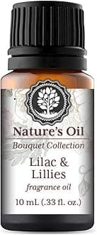 Lilac and Lillies Fragrance Oil 10ml for Floral Diffuser Oils, Making Soap, Candles, Lotion, Home Scents, Linen Spray and Lotion