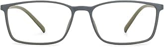 LENSKART BLU | Zero Power Blue Cut Computer Glasses | Anti Glare, Lightweight & Blocks Harmful Rays | 100% UV Protected | Full Rim Rectangular | For Men & Women | Medium | LB E13527