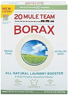 20 Mule Team Borax Natural Laundry Booster & Multi-Purpose Household Cleaner 76 oz (2.15 kg),1pk